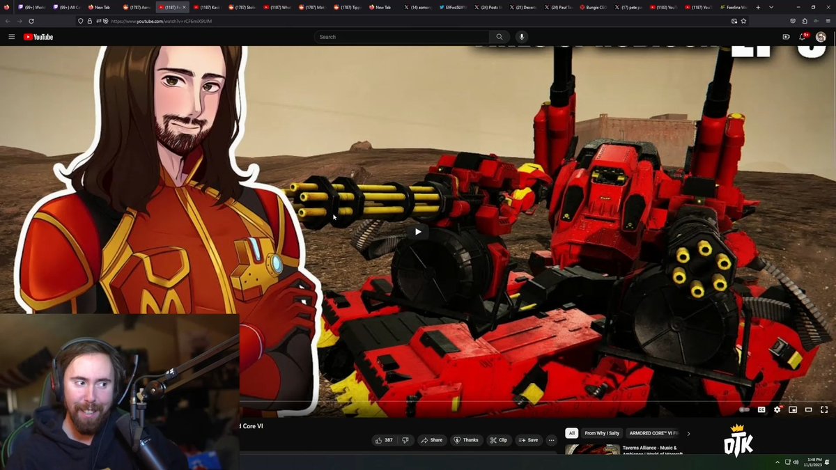 WhyISalty1's tweet photo. They say - That Salty small channel gain 300 subs that's day.

I'm glad you enjoy the video @Asmongold. You have no idea how happy it made me seeing you react to this. You probably won't be in another video any time soon, but when you are you can voice and pilot your AC next time https://t.co/3O55UweO2I