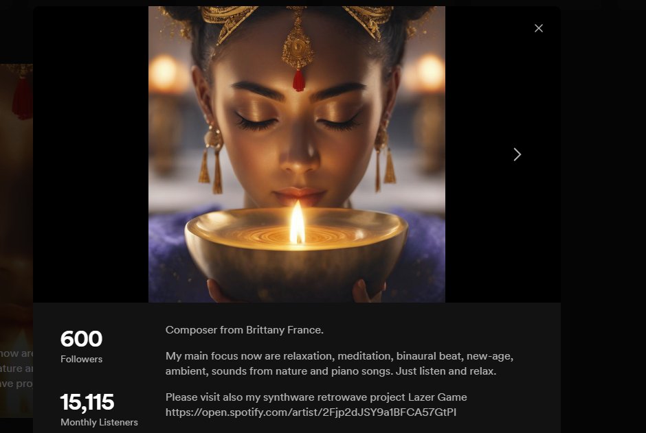 Amazing, just hit 600 followers on #Spotify. Thanks for your support
#meditation #relaxation #calming #relaxingmusic #calmingmusic #soothingmusic #naturelovers #birdwatching #musicforrelaxation #calm #stressreliefmusic #calmsounds #sleepmusic #yogapractice