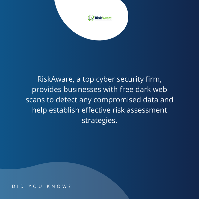 riskawareco's tweet image. Stay one step ahead of cyber threats with RiskAware&apos;s free dark web scanning for businesses! 🛡️ 

Don&apos;t wait for a breach to happen, be #RiskAware! 💻🔒 

#CyberSecurity #DarkWebScan #ProactiveProtection #DataBreach #BusinessSecurity