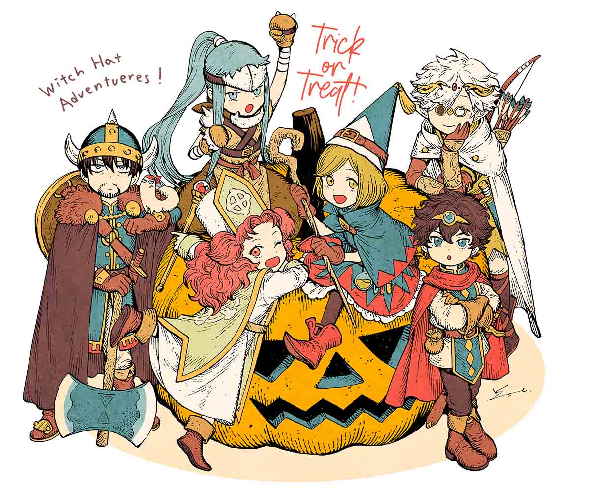 今年のハロウィン🎃はRPG風アトリエメンバー！ファンタジー描いてるのにファンタジー描きたい欲、ある…！
#Halloween2023 #Δ帽子