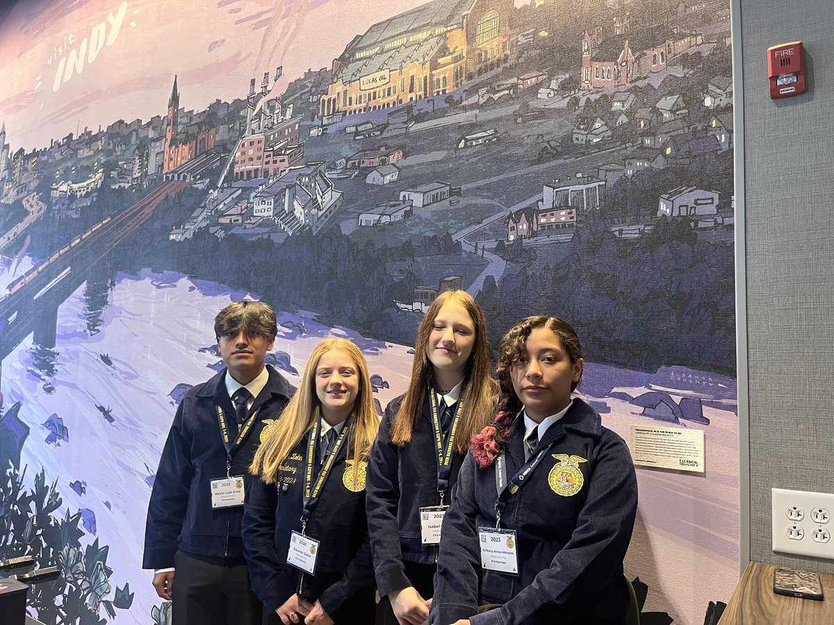 South Garner FFA is ready to grow at this FFA national convention! Excited to be in Indianapolis