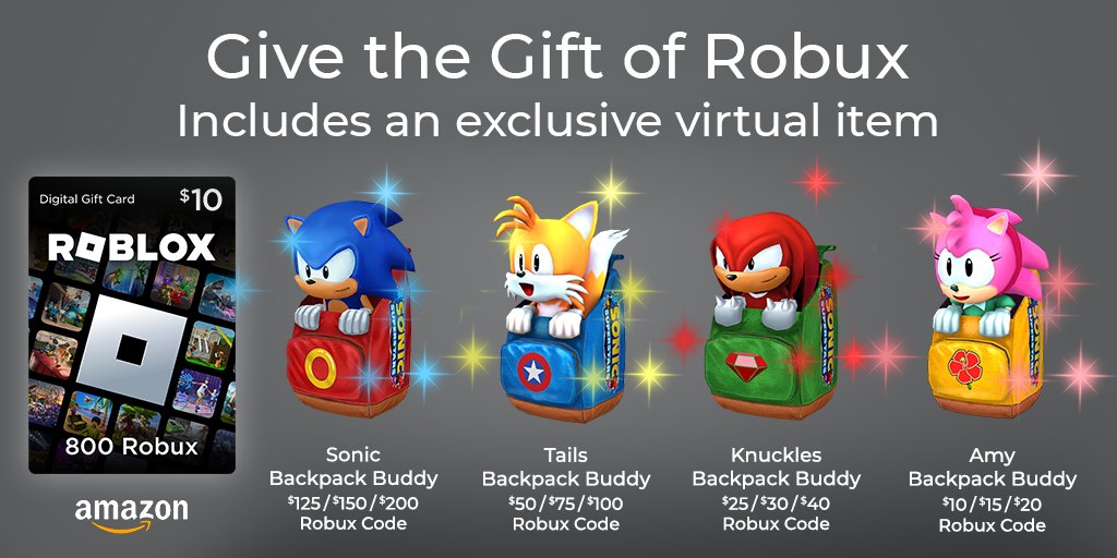 SEGA Offers Sonic Superstars Roblox Backpacks for Gift Card Purchases -  Games - Sonic Stadium