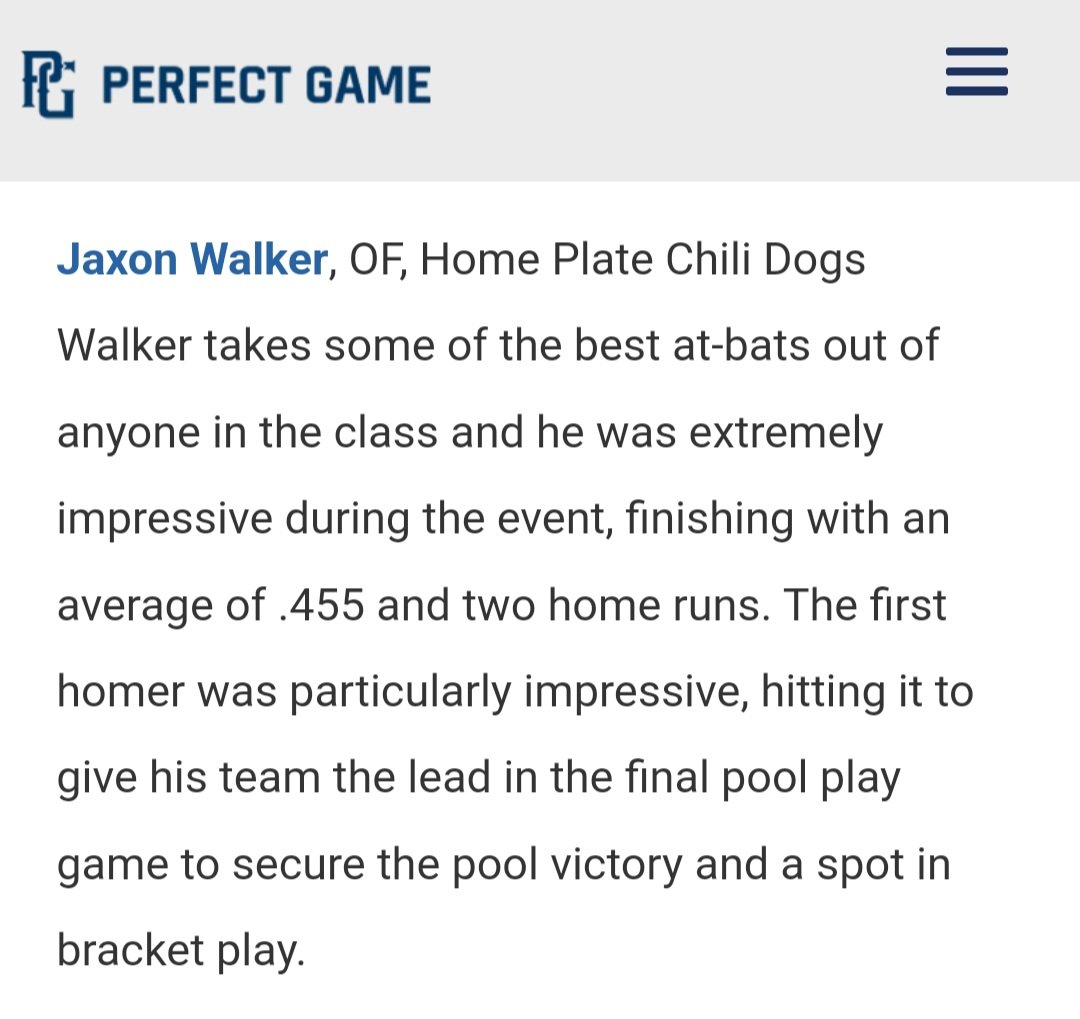 Thank you <a href="/PerfectGameUSA/">Perfect Game USA</a> Always a great tournament facing some of the best competition. <a href="/nheadley14/">Nate Headley</a> <a href="/CoachJCope/">Josh Copeland</a> <a href="/josh_elander/">Josh Elander</a> <a href="/BaseballLoudon/">Loudon High School Baseball</a> <a href="/hp_chilidogs/">Home Plate</a>
