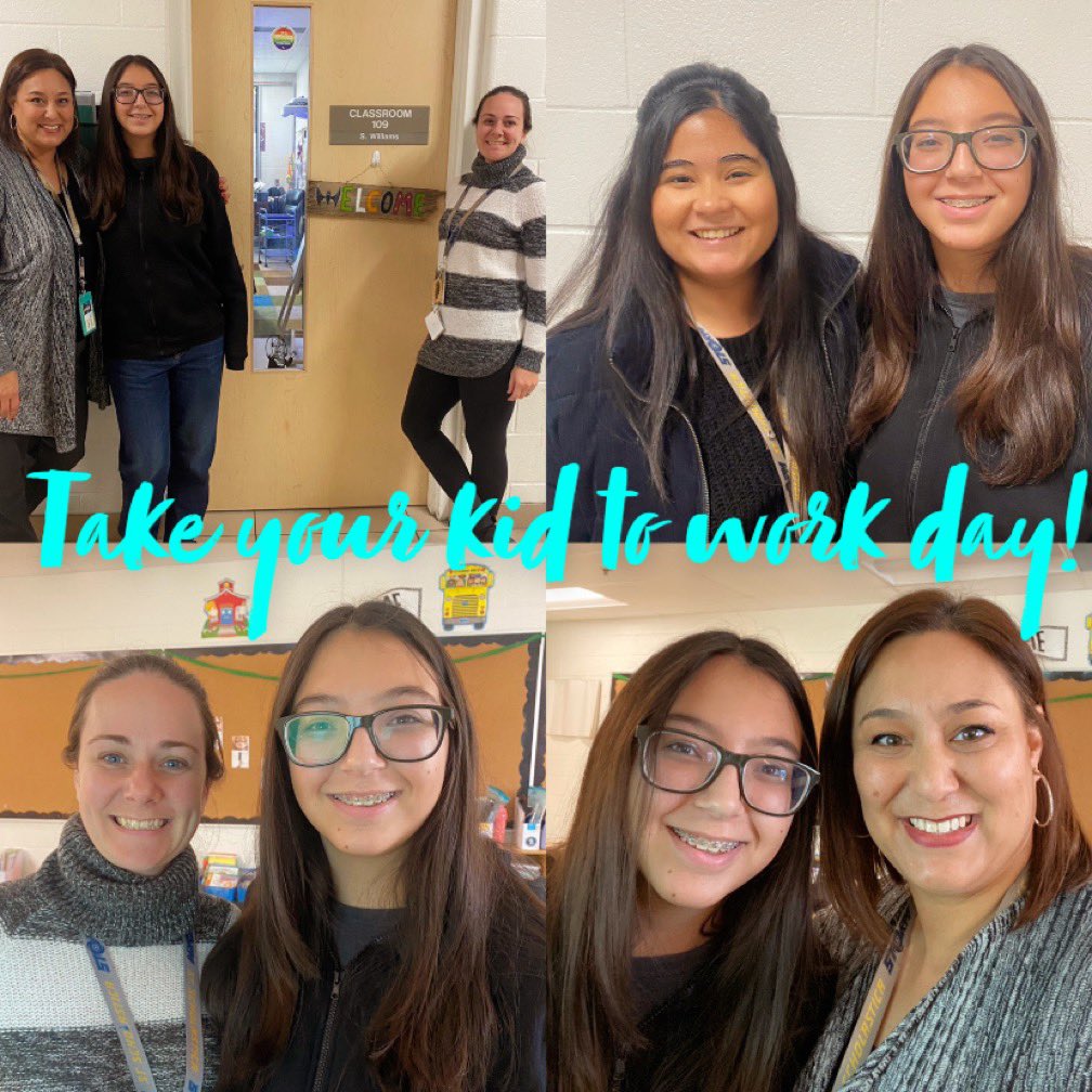 It’s “Bring your child to work day”! Thank you to all staff at @StScholStorm for welcoming the Gr 9s with kindness! What a great day. Love that my work and home family connected. <a href="/HCDSB/">Halton Catholic DSB</a> 
We missed you, <a href="/Benetoozers/">Angela Casera</a>!