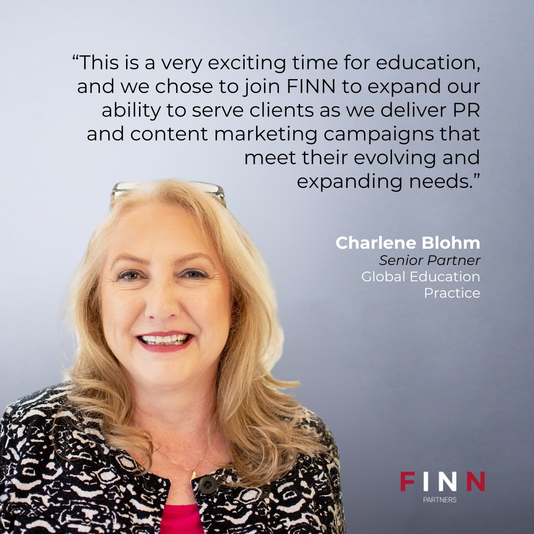 CBlohmAssoc's tweet image. After 32+ years of independently serving education companies in the U.S. and beyond, today CB&amp;amp;A officially becomes a @FINNPartners Company.

The name on the office door may change, but the people and passion of CB&amp;amp;A remain the same.

More: hubs.li/Q027rZSg0