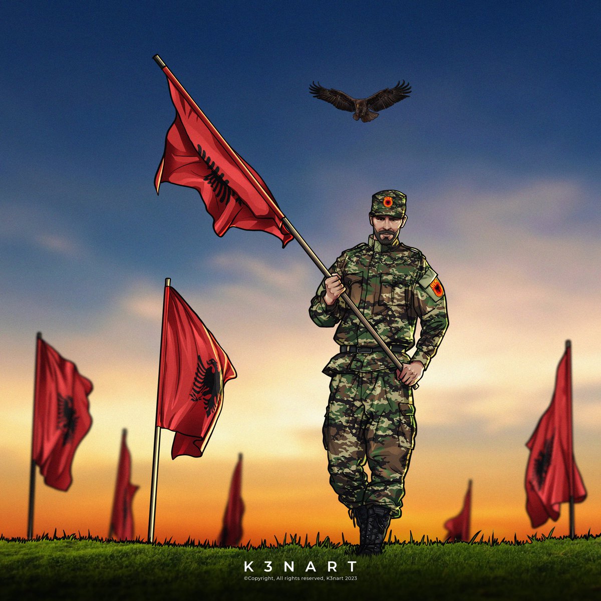 Me liri po vij! 🇦🇱🇽🇰

© Copyright, All rights reserved, K3nart 2023

#k3nart #art #artwork #artist #neverforget #neverforgive #uçk #kosova #dardania #illyria #albania #kosovo #painting #digitalpainting #illustration #drawing #sketch #war #warcrimes #nowar #genocide #artwork #art