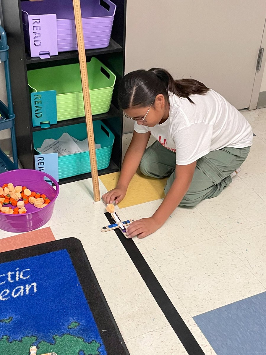 It was pumpkin chunking day in 3rd grade at Crockett! Students used their catapults to complete pumpkin challenges to demonstrate their knowledge of force and mass.