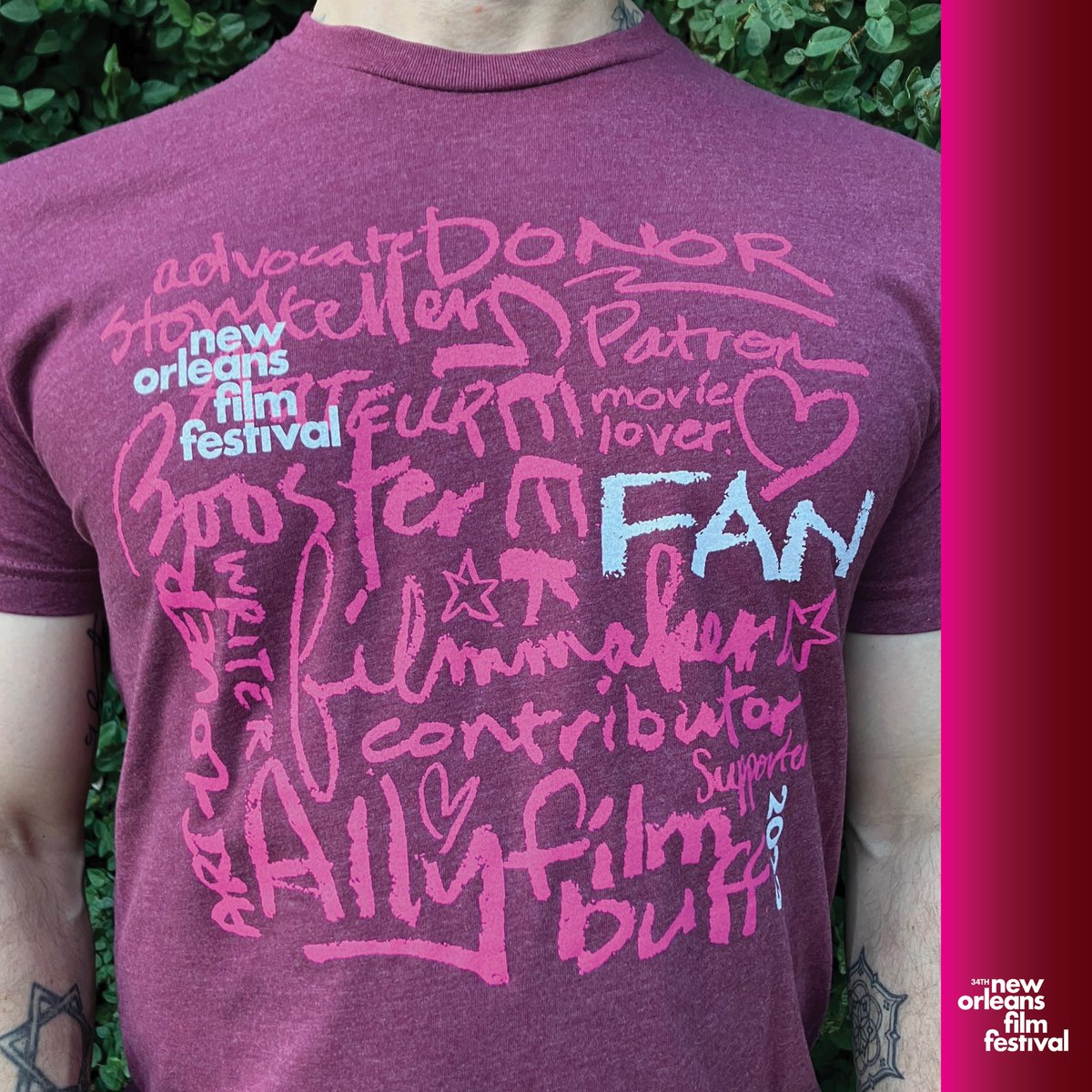 Remember your #NOFF2023 moments for life when you take home a keepsake from this year’s festival Merchandise collection🎉

Merchandise will be available for purchase at the #NOFF2023 Festival Hub at the CAC (900 Camp St. using the St. Joseph St entrance) from Thur 11/2 - Tue 11/7