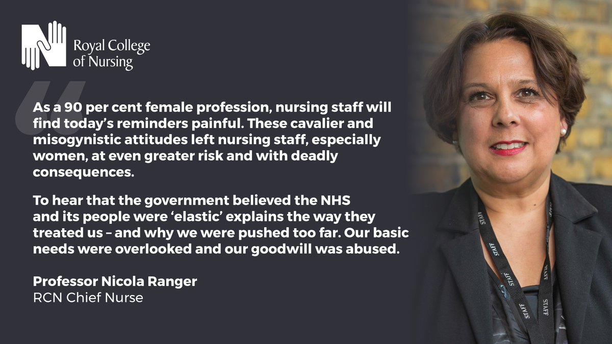 The patronising and patriarchal attitudes at the heart of Downing Street led to female nursing staff being sent onto the NHS frontline without proper protection - PPE that was fitted for male bodies. 

We raised this issue in 2020. We were ignored.