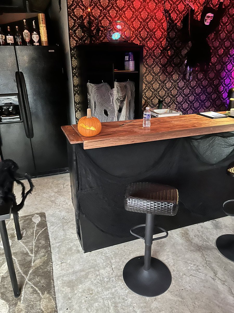 ModernBarkeep's tweet photo. Learned this week that the next @DisneyCruise ship ‘Treasure’ will include a #HauntedMansion bar.  @Disney hit me up if you need some help with it.  Spent the last month doing likewise in my garage. 😊👻 https://t.co/Vp8cHFgrMx