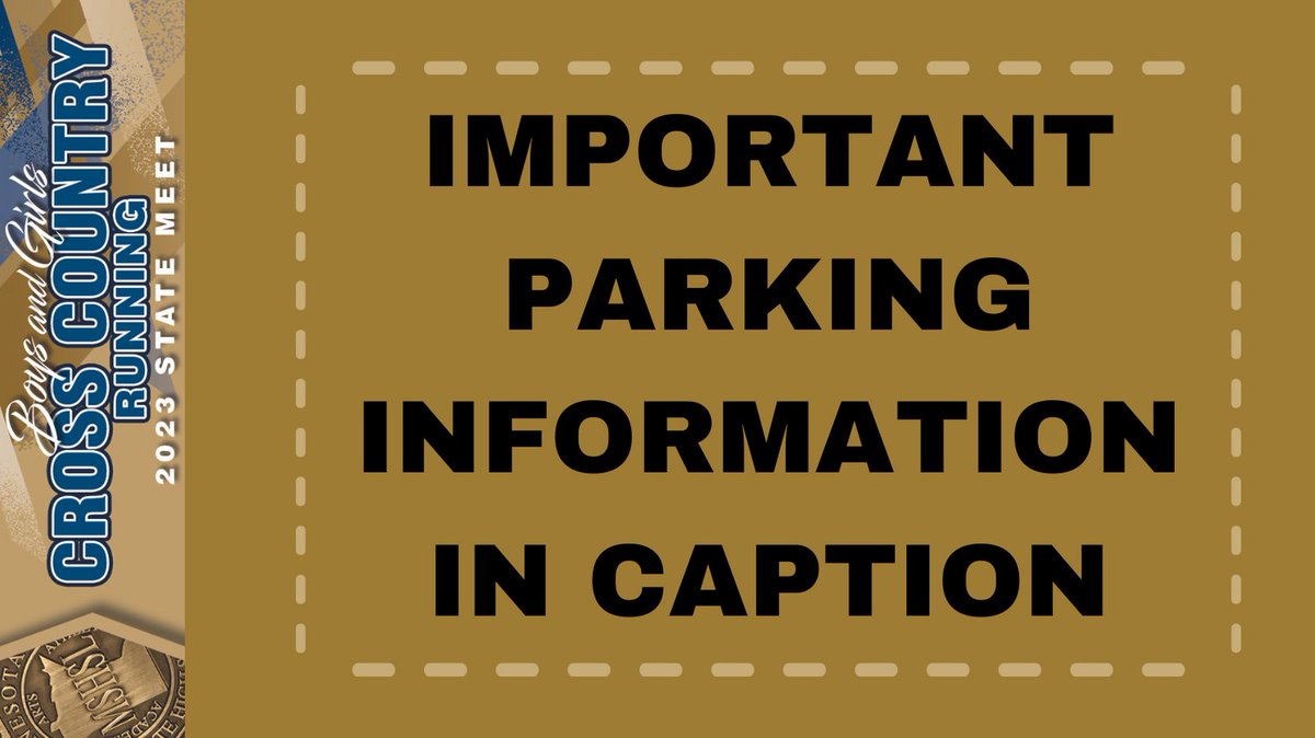 Important information for the Cross Country State Meet: All spectators must park at the MN State Fair Lot "Block 55" at 1680 Como Avenue. There will be a free shuttle that will take you to the State Meet. Please plan to arrive 60 minutes prior to the start of your meet time.