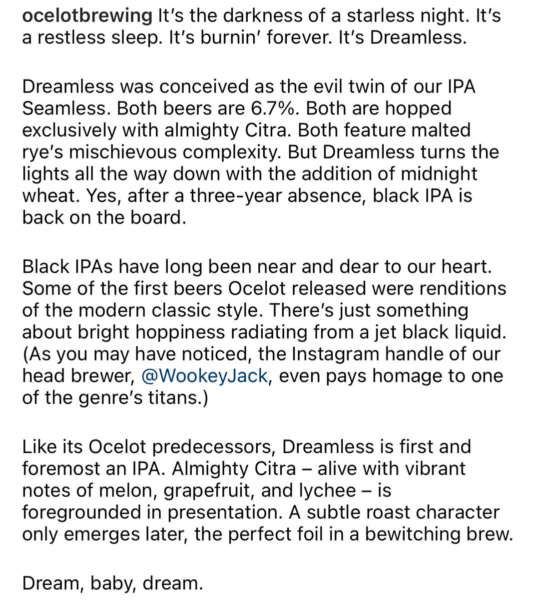 OcelotBrewing tweet picture