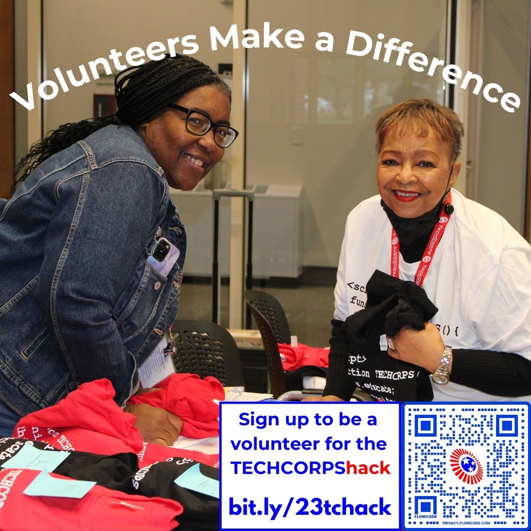 techcorpsus's tweet photo. Empower future tech innovators at the 2023 #TECHCORPShack. Join our volunteer community to support high school students in #Akron, #Columbus, #Dayton, and #Elyria. Start here: https://t.co/jecqTpMlTk. 🚀🌟 #STEM #Volunteers #CSforAll #technology #K12 https://t.co/luO0T2ua0I