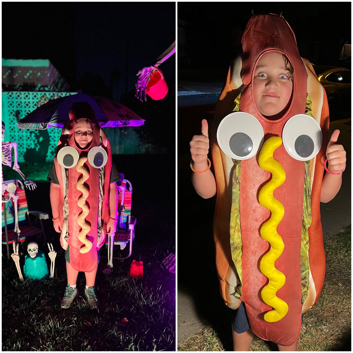 shareyourdonuts's tweet photo. @YoungHorses I don't make costumes--but I'll alter store-bought ones. Here's my 8yo as Shy Weenyworm! This kid wants to be quizzed on Bugsnax trivia all day (including how many CALORIES each one is), recruits his friends to play, and is wondering where to send his ideas for "new Bugsnax" 😆 https://t.co/tFjchXM9Po