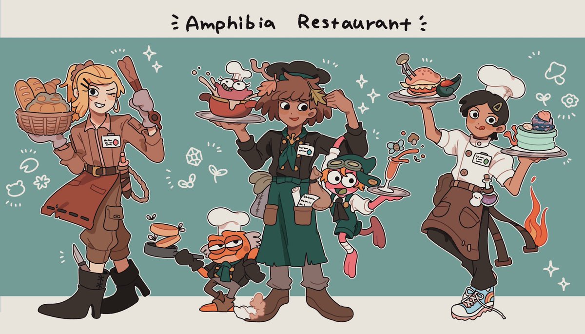 #amphibia  S3 restaurant menu fanart🐸