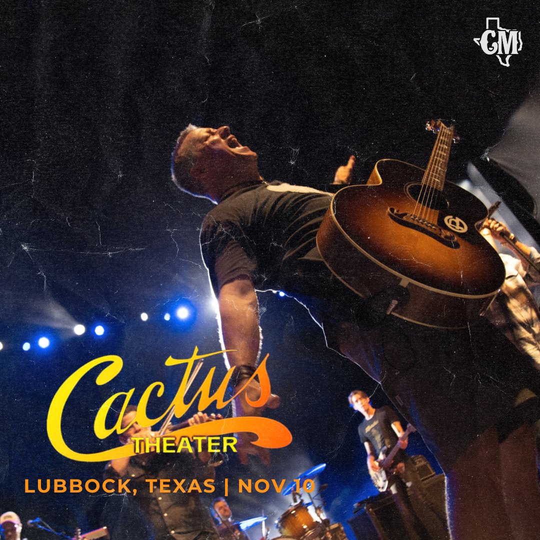 Lubbock, Texas, we're headed your way! Join us November 10 at @cactustheater 🔥 We'll see you there!