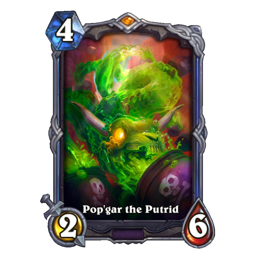 Zeddy on X: I also have the most TOXIC Signature Card reveal courtesy of  @PlayHearthstone for Showdown in the Badlands! The Warlock legendary  Pop'gar the Putrid. He literally has barrels of toxic