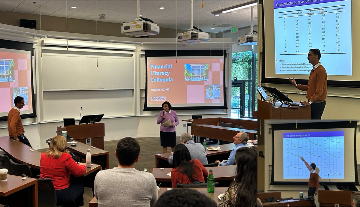 We are happy to announce the start of a Financial Literacy Colloquia at @Stanford. The colloquia aim to serve as a laboratory of ideas and a venue for exchanging new findings, works in progress, and a vision for where the field is headed.