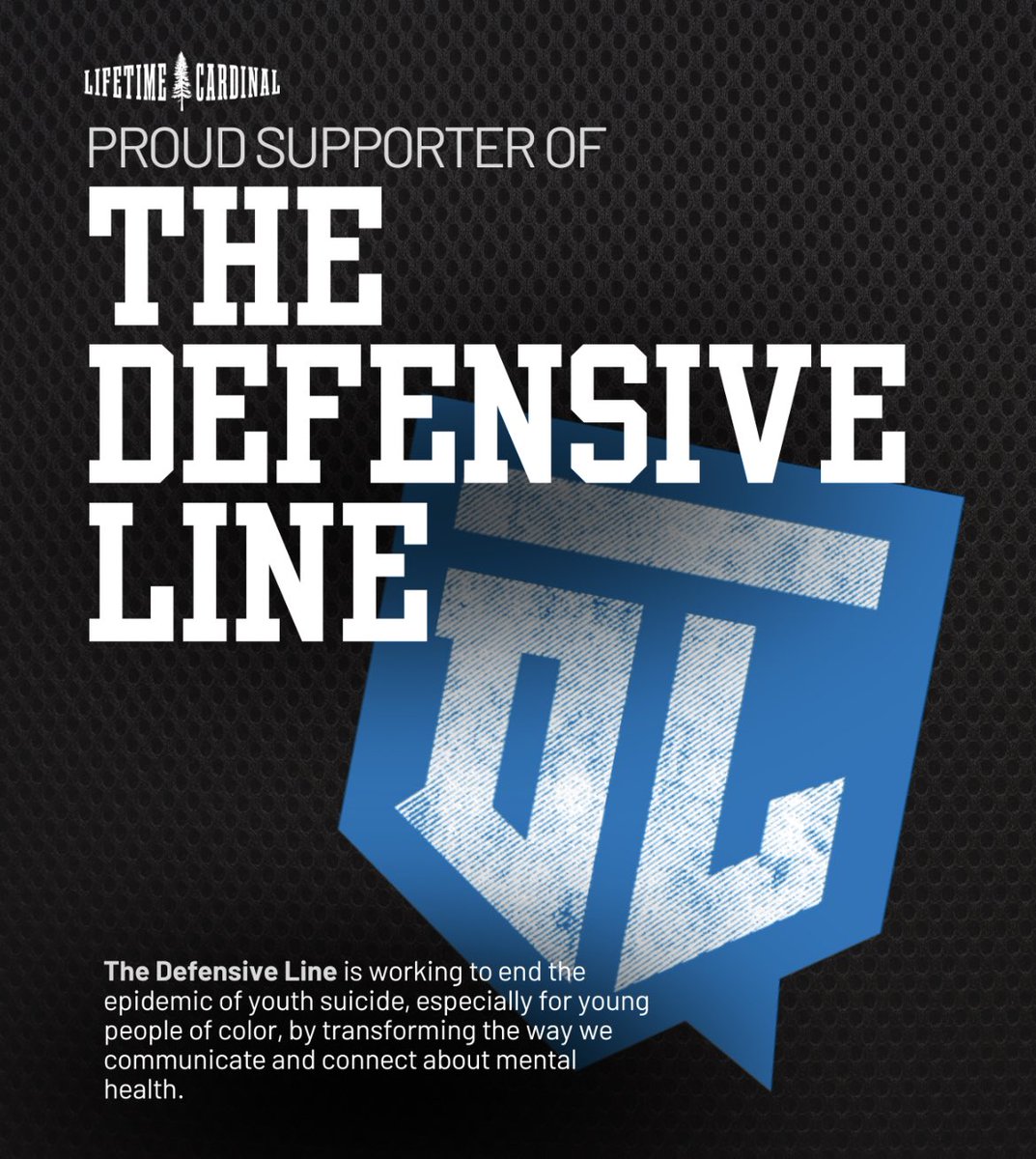 Absolutely honored to partner with The Defensive Line and bring the conversation of mental health to the forefront. As a student-athlete at Stanford, no one better understands how important mental health is. If you wish to join us, please check out the Defensive Line org today🌲