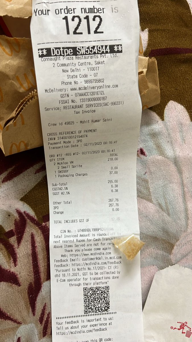 Satindra_IND's tweet photo. Surprised by the  Swiggy representative Sumit Yadav. He said no liability if the restaurant doesn't fulfill a customisation request. Zero protection of consumer interest by @Swiggy  Pathetic experience to hold a 25 min  call to get disappointed @consumerforum_ @SwiggyCares https://t.co/j4qtHe7ddU