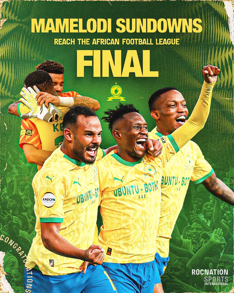 Roc Nation Sports International on X: 🏆 𝐂𝐇𝐀𝐌𝐏𝐈𝐎𝐍𝐒 🏆 Mamelodi  Sundowns come from behind to win the first-ever African Football League!  Congratulations, @Masandawana 💛 #AFL