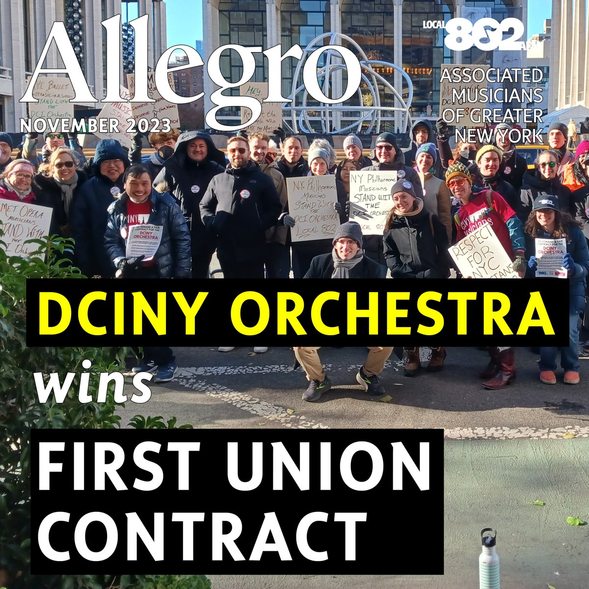 WHEN WORKERS STICK TOGETHER, WE WIN! Musicians of @DCINYOrchestra win first union contract: mailchi.mp/local802afm/al… @The_AFM @CentralLaborNYC @ericdkoch @METOrchestra @NYPMusicians #Solidarity