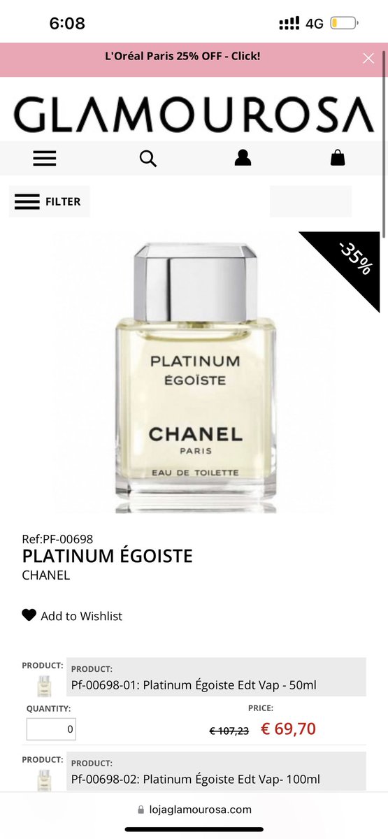 saraonline85S's tweet image. بتطلبون عطور للشتاء؟ 

قلاموروسا البرتغالي موقع ممتاز للي حابين يطلبون عطور او ميكب او منتجات العنايه

وكل فتره ينزل منتجات جديده وعروض ممتازه واسعارهم فرق كبير عن السوق وفوق هذا كله 

هذا كود خصم saraonline

(عطور شانيل متوفره عندهم بشحن مباشر )

lojaglamourosa.com/en