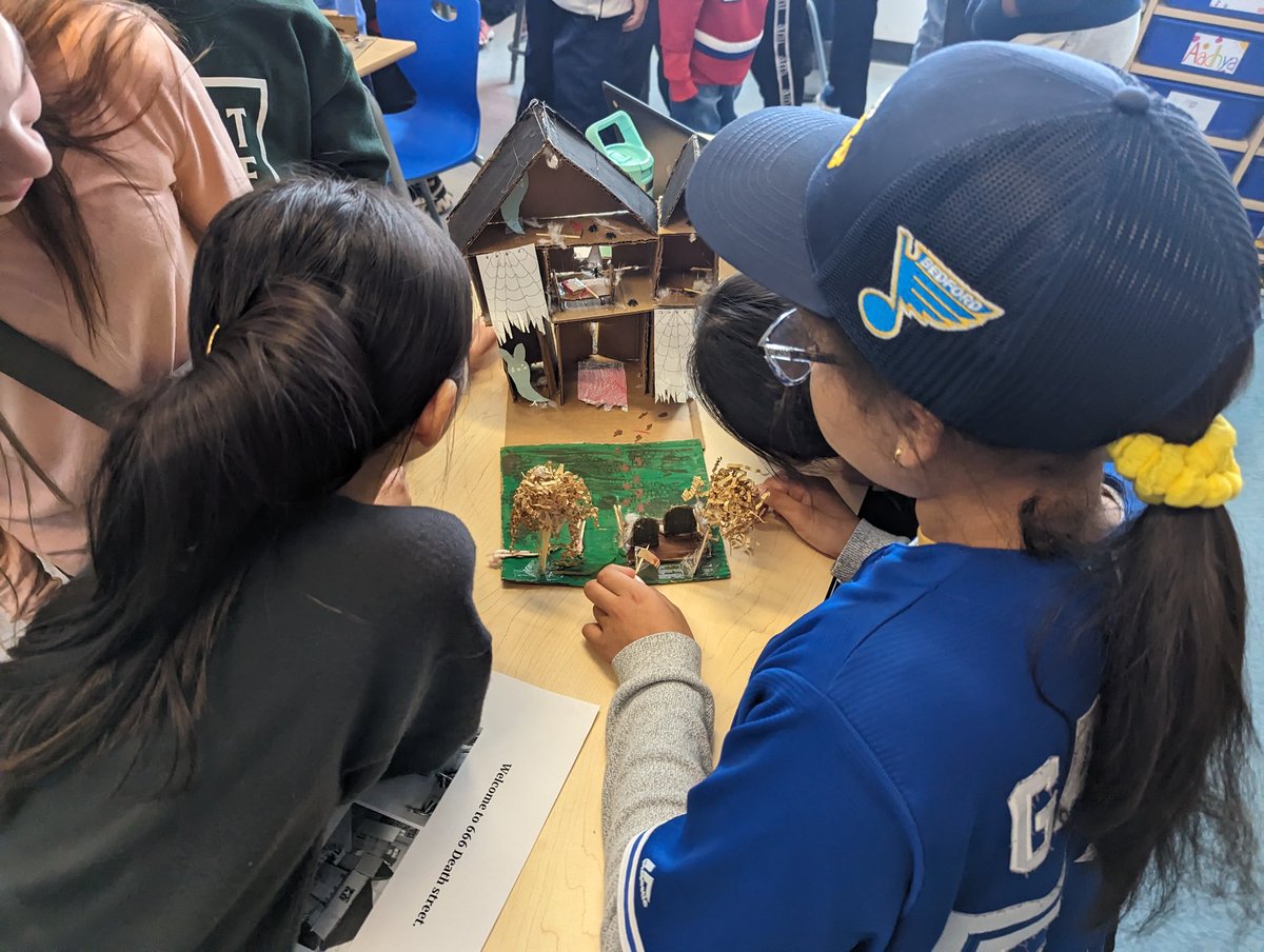 MrHennigar's tweet photo. The final products for #Hackoween were shared today with a few visiting classes. Lots of proud faces as they shared their hard work!
I love when projects take a spin from my "plan". Several groups converted their writing into Canva videos with animations and sound effects. π€― https://t.co/obzXrPnk0b
