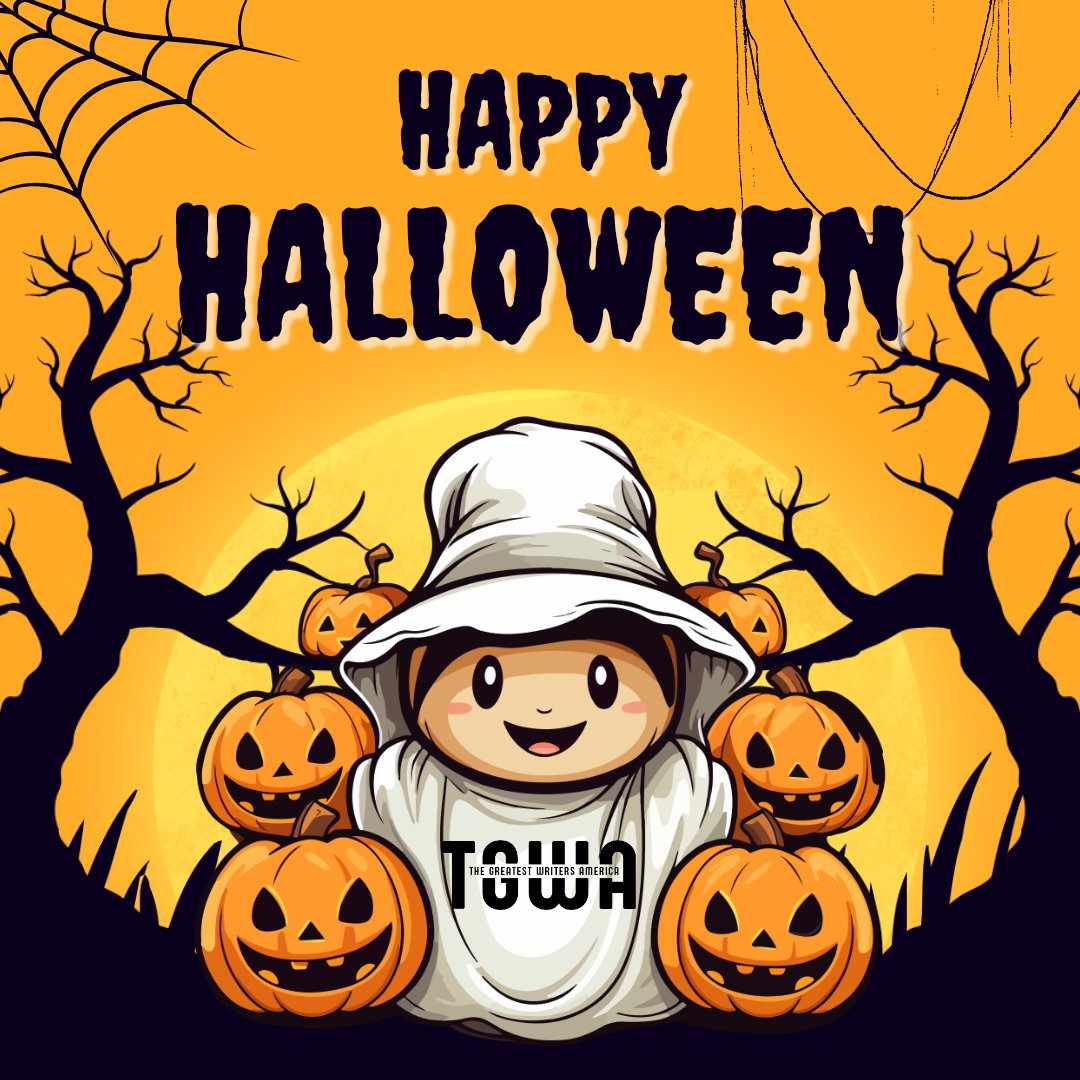 TGWA_Official's tweet photo. Happy Halloween to our cherished clients and supporters! Wishing you a spooktacular day filled with treats and delightful surprises. We appreciate your continued support and look forward to bringing more magic to your lives! #TheGreatestWritersAmerica #HappyHalloween2023 #TGWA https://t.co/CRzfjkX54e