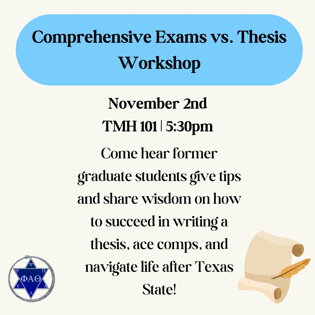 Official TXST Phi Alpha Theta tweet media