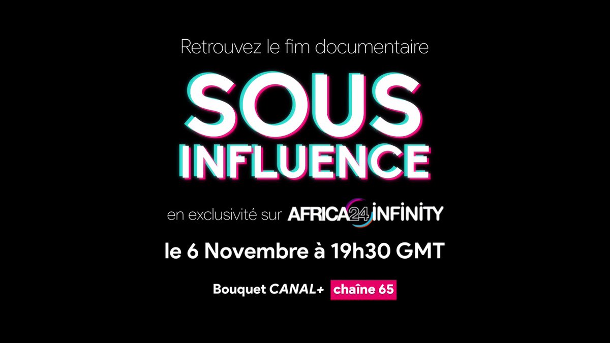chedjoukm's tweet photo. #SousInfluence🎬 à la TV 📺🥳
Le 6 Novembre à 19h30 GMT, explorez le monde fascinant des influenceurs au Cameroun avec un regard unique proposé par Singerie Cameroun
✨ Exclusivement sur Africa24 Infinity, Chaîne 65 du bouquet Canal Plus Afrique. 🔥
#SingerieCameroun https://t.co/6ouohU6Fe1