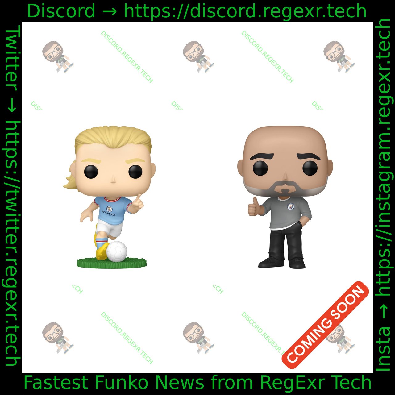 PopCommunity on X: Coming Soon: Manchester City Manchester City Pop!  Erling Haaland, Pep Guardiola PREORDER HERE:    / X