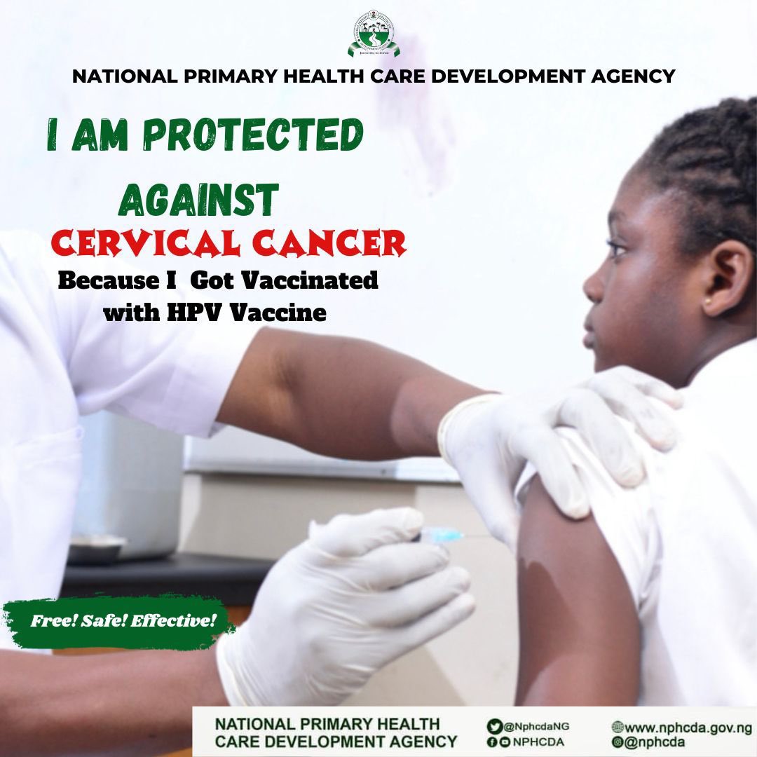 Parents, guardians, and friends – help us spread the word! If you have a girl child aged 9 to 14, it's time to consider the HPV vaccine. It's a step towards a healthier future. #HPVvaccineNG
#SupportImmunization