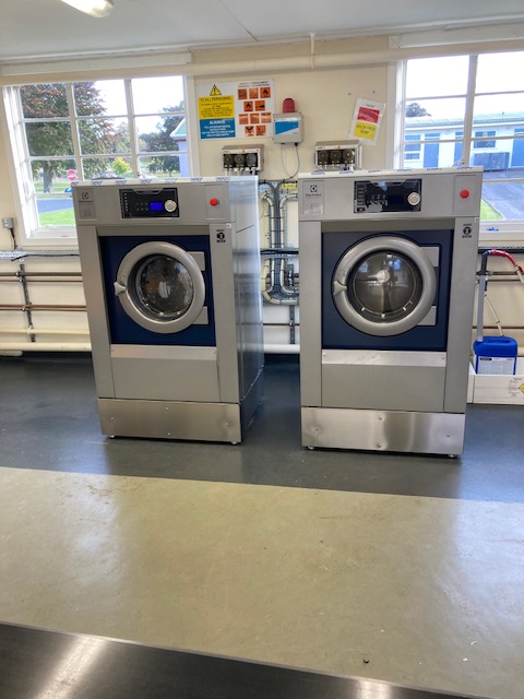 A recent installation by DLS of 2 Electrolux  WH6-14 washing machines in a hospital near Brechin
