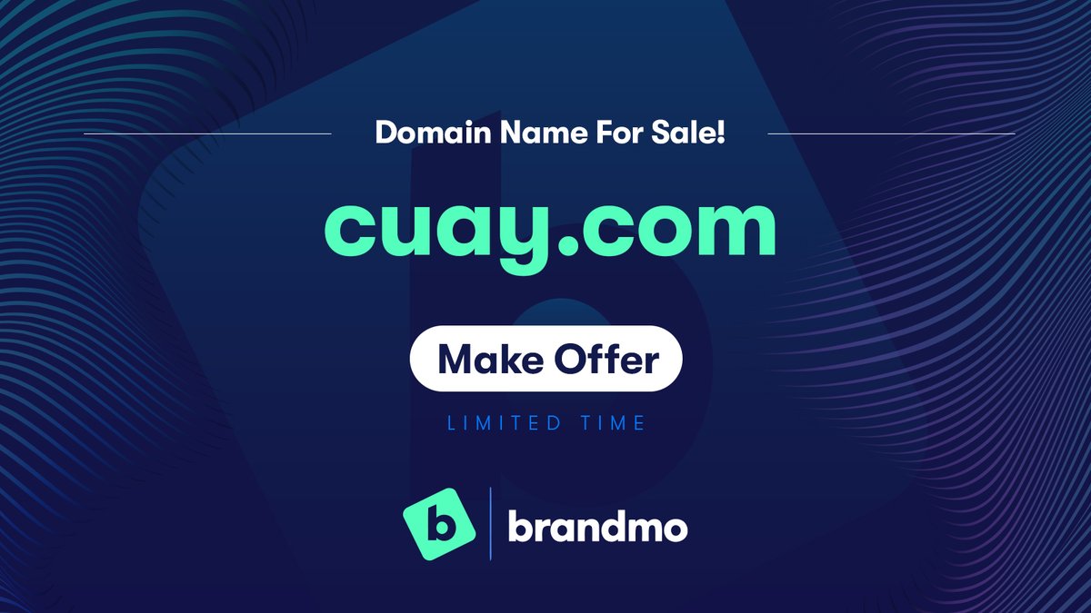 cuay.com

Registered since 2005 this is a great brand name for any company focused on quality. #cuay #QA #qualityassurance #quality #brandable #domains #domain #domainname #domainnames #domainbrokerage

Inquire at: ow.ly/49hk50Q35tR