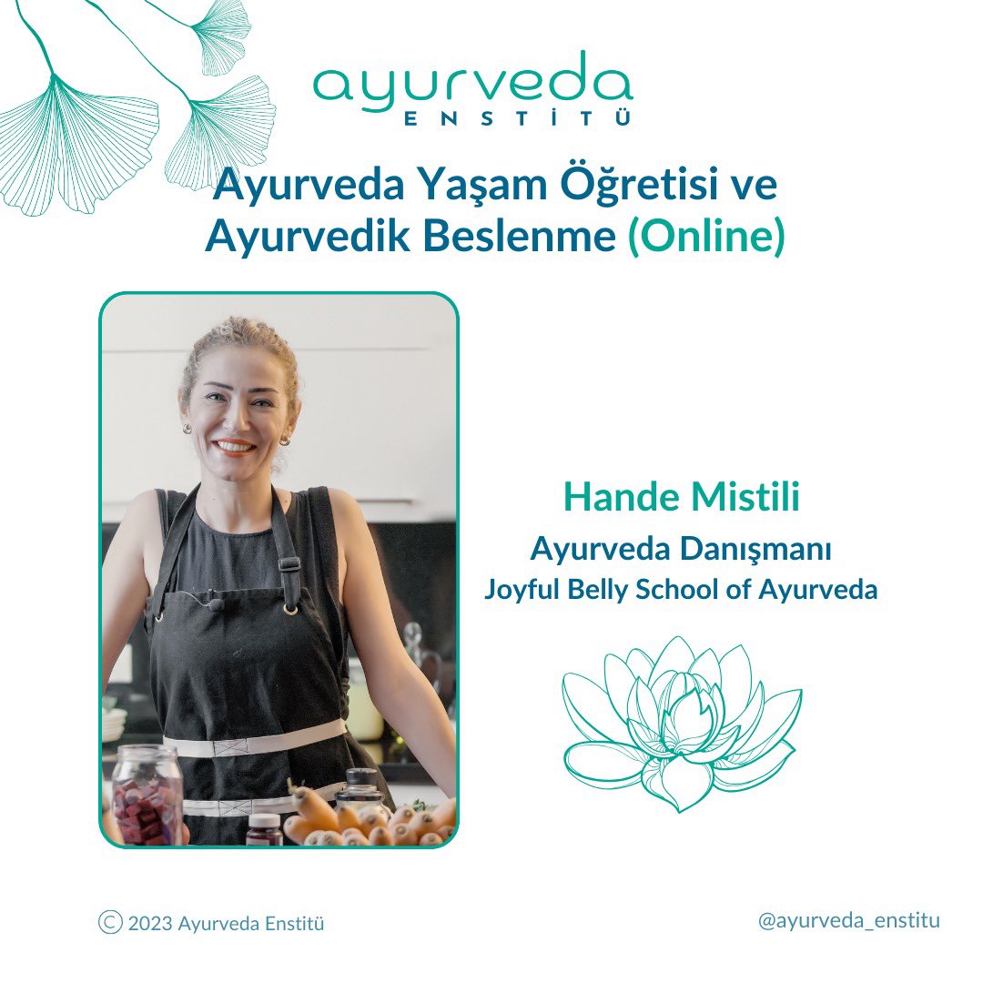 Ayurveda Yaşam Öğretisi ve Ayurvedik Beslenme programım 15 Kasım’da başlıyor. 8 hafta boyunca her Çarşamba akşamı 20.30’da buluşup Ayurveda çalışacağız, hayatımıza sağlıklı alışkanlıklar, tarifler, rutinler katıp mutfak eczanemizle tanışacağız.🫶🏻❣️🫶🏻