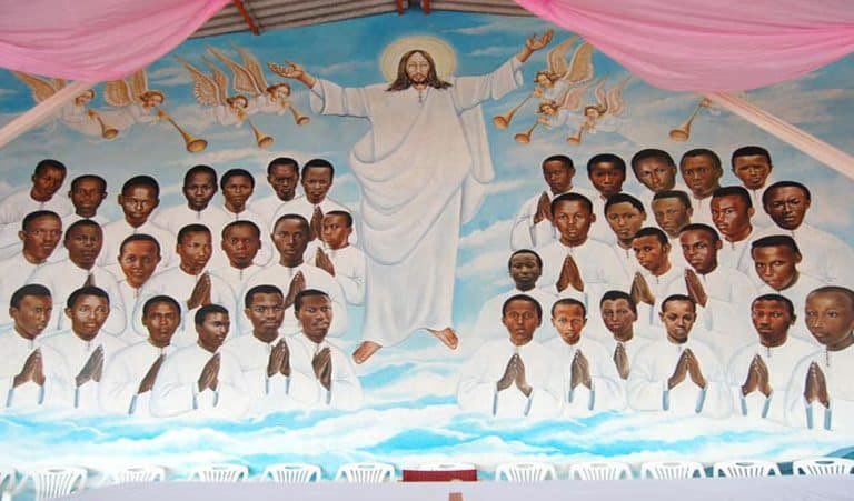😇 Le 1er novembre de chaque année, le #Burundi se joint aux autres catholiques du monde pour célébrer la fête de la Toussaint.

👉🏾 En 2019, la phase diocésaine du procès de canonisation a été ouverte pour d'éventuels martyrs burundais, parmi lesquels figurent 41 Burundais, dont