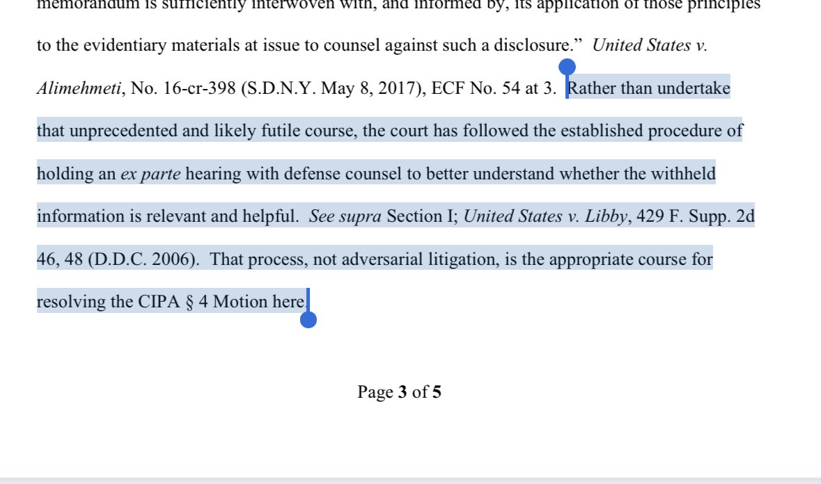 Judge Chutkan (DC) and Judge Cannon (Florida) each issued rulings on CIPA Section 4 at essentially the same time in the separate Trump federal prosecutions with opposite rulings. Chutkan followed the law. Cannon didn’t. Chutkan explained how basic the law is: