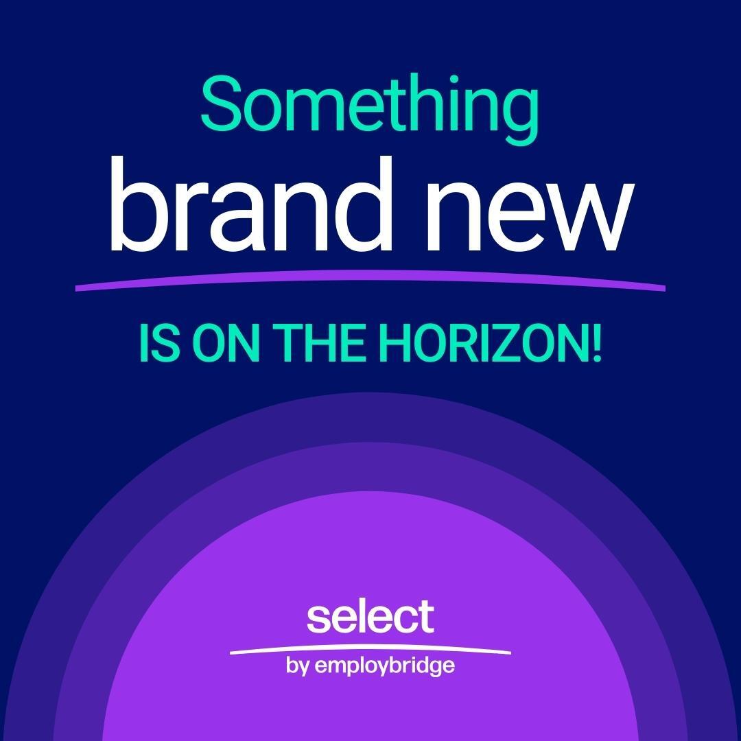 SelectStaffing's tweet photo. New announcement: We are more closely aligning our brand with our parent company, Employbridge! Our new logo is just the beginning of our journey to become one brand - Employbridge – one partner committed to championing people and unlocking potential. https://t.co/tXI7teeMhj https://t.co/3S29a4H6oI