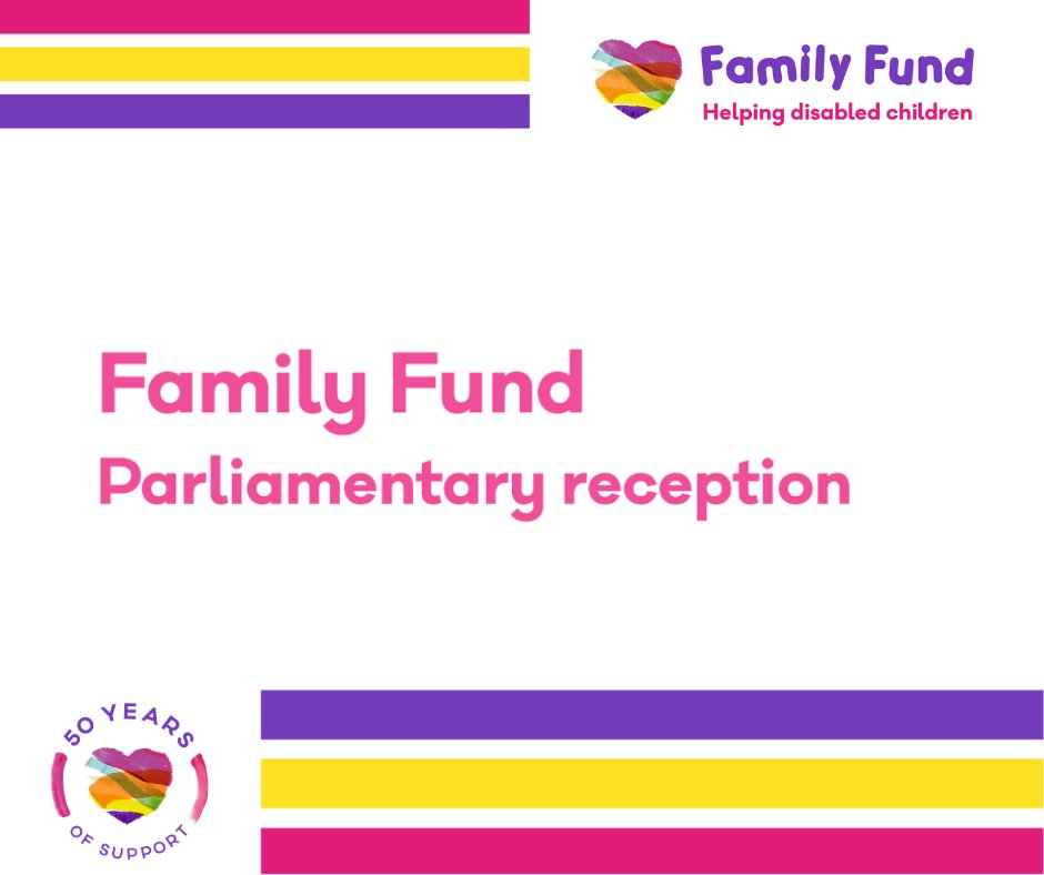 We're excited to be attending a special event hosted by @BobDorisSNP @ScotParl this evening. @FamilyFund are marking their 50th year and presenting their latest research project ‘Window to our world’ which shares stories from families raising disabled children. #FF50