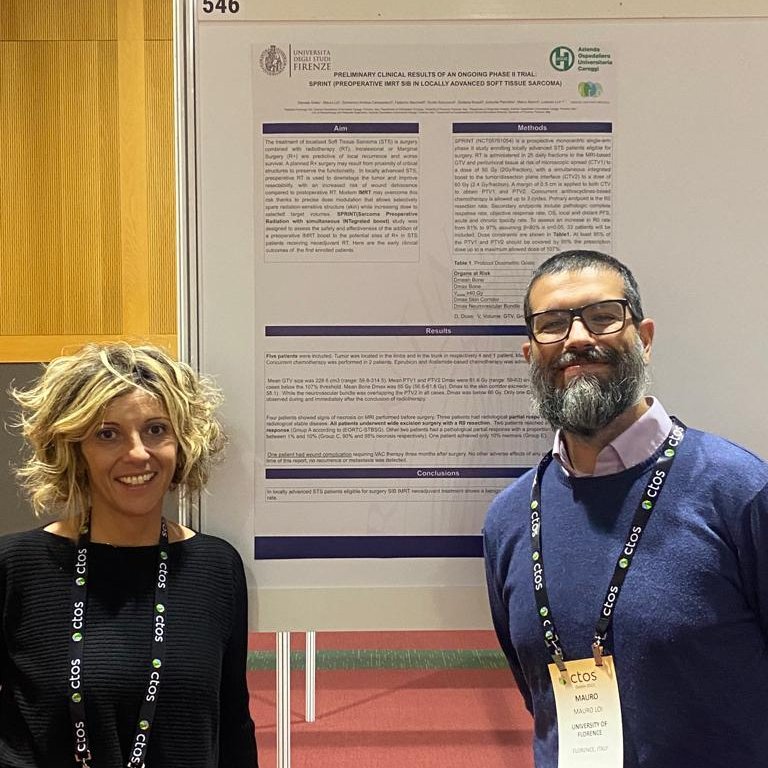 isteddos's tweet photo. Florence Radiation Oncology team ��‍♂️🙋‍♀️ at #CTOS23 with some contributions from our group: *SPRINT* -phase II trial of personalized SIB in preoperative RT of sarcoma  @DanielaGreto  #FFRO https://t.co/vAU8Qqxn6P