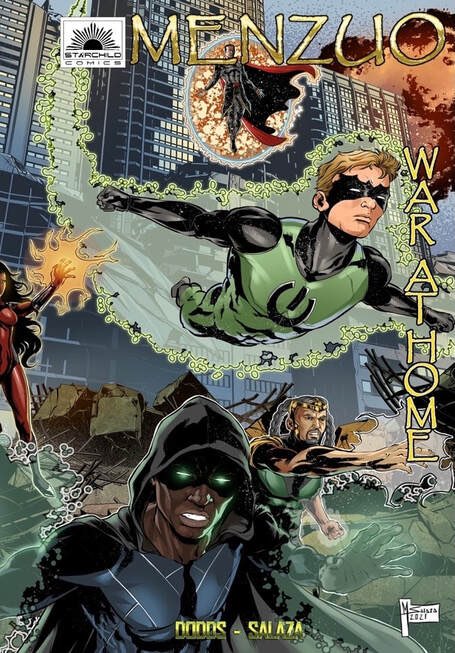 IamKeshawnDodds's tweet photo. The Menzuo: War At Home, FLASH comic book sale has begun!!! Get your copy or copies today for just $5.00. https://t.co/9YQj3ndtb8 #BlackTwitter #WritingCommmunity #Author #ComicCon #ComicBook #Comic #Sale #CMPDSU @StarChildComics @NewAge_Heroes https://t.co/t5iz3ywAxM