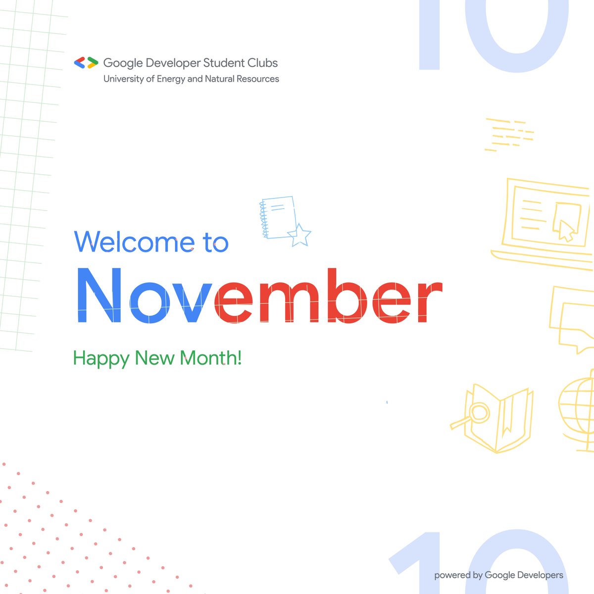Gdsc_uenr's tweet photo. Happy November from #GDSCUENR!
🎉Our Android Compose Camp is this Saturday.
Dive into Jetpack Compose and Kotlin from scratch😉🤞🏽.
We're excited about future tech events and learning opportunities💡.
Stay tuned🤭!

#gdscuenr #android #composecamp #developerstudentclubs https://t.co/8wvgsGsbcO