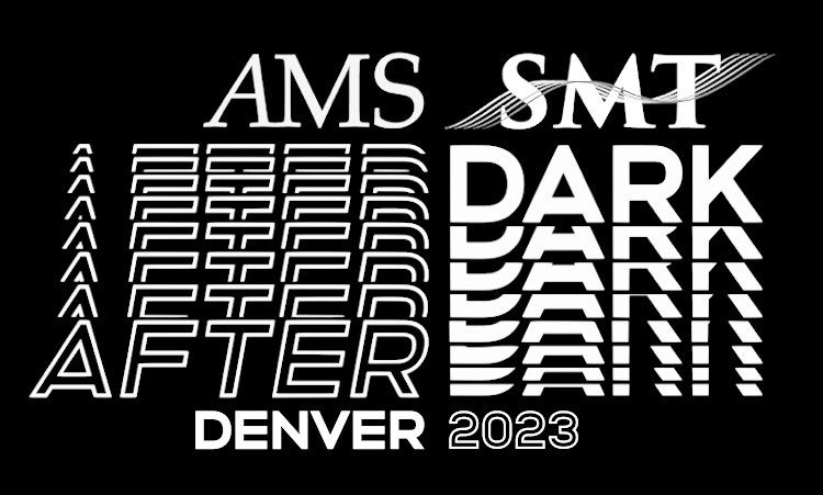 We are thrilled to announce our program for AMS/SMT After Dark 2023! #musicon23ad

Thursday, 9 November, 8:30pm MST
at the Sheraton Denver Downtown

See the full program at bit.ly/amsad2023progr…