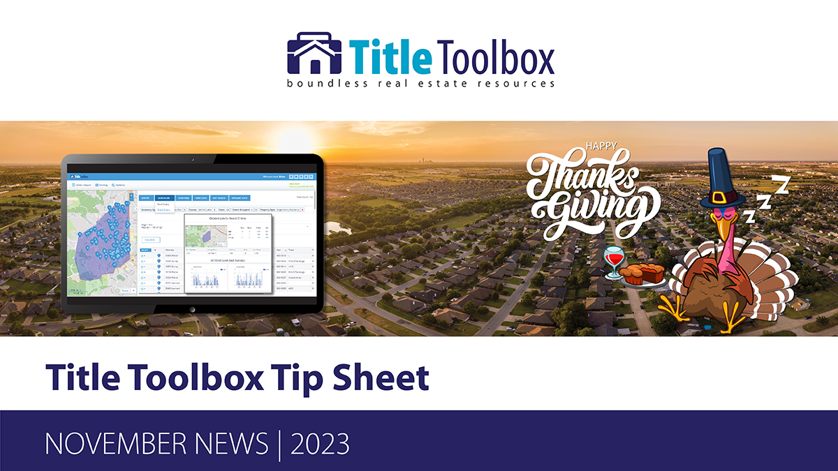 TitleToolbox's tweet photo. #Realtors, #Titlereps, Check our latest #November 2023 #news, #tips, #training, and more> https://t.co/0djCTrpC3j stay focused on those current life events that would prompt movement for #homeowners #realestate #titleinsurance #data #marketing #mortgage #investors #lenders https://t.co/XdSRSFc0xn