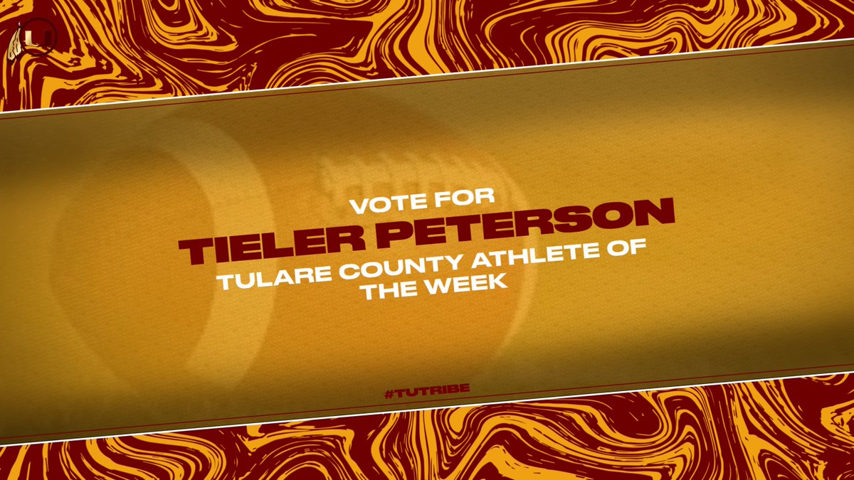 TUTRIBEAthletic's tweet photo. Hey TU Tribe Family Vote for Tieler Peterson for Visalia Times Deltas Tulare County Athlete of the week for Oct. 30-Nov. 3, 2023. Proud of our Tribe! #TUTRIBE @tribeasb @shanelleherrer1 https://t.co/k5B0jFV9Vg