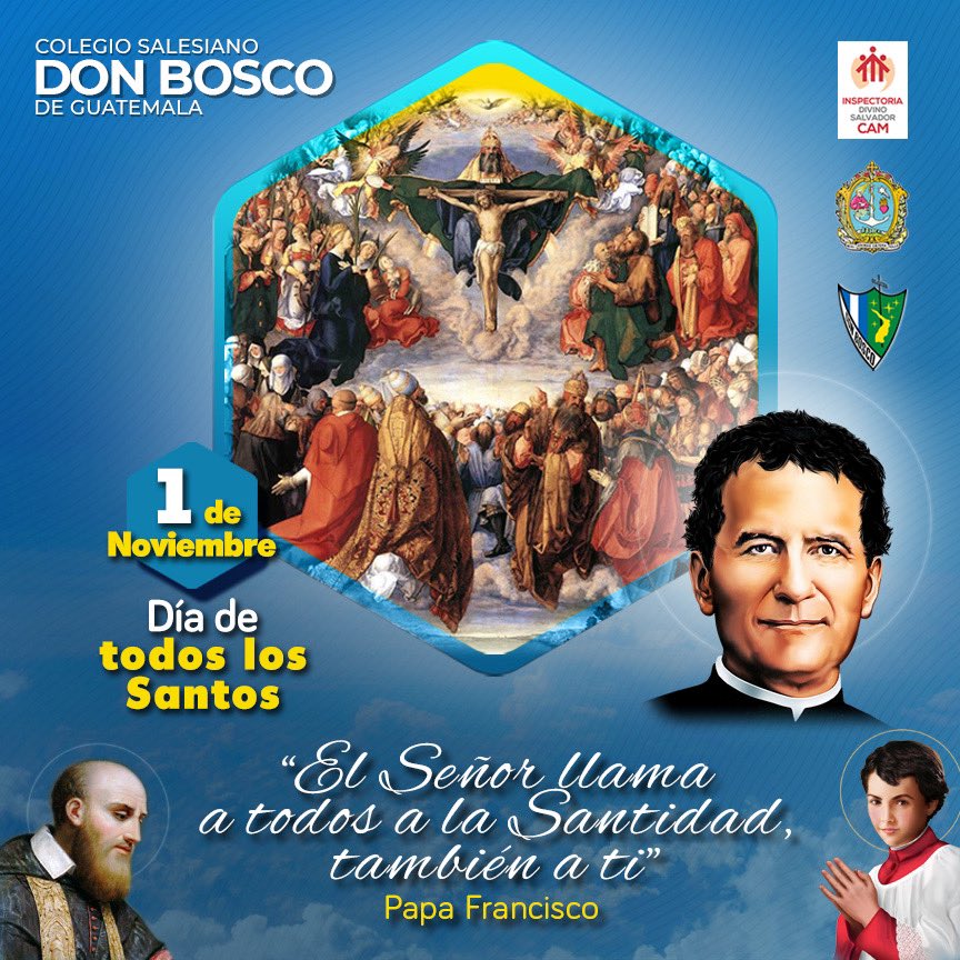 🙏🏼 Día de todos los Santos 🙏🏼 

En este día especial elevamos nuestras oraciones a todos los santos, para que bajo su intercesión, nuestras peticiones lleguen a Dios 

#ComoFermentoEnLaFamiliaHumanaDeHoy #SoySalesiano #DíaDeTodosLosSantos #laSantidadConsisteEnEstarSiempreAlegres