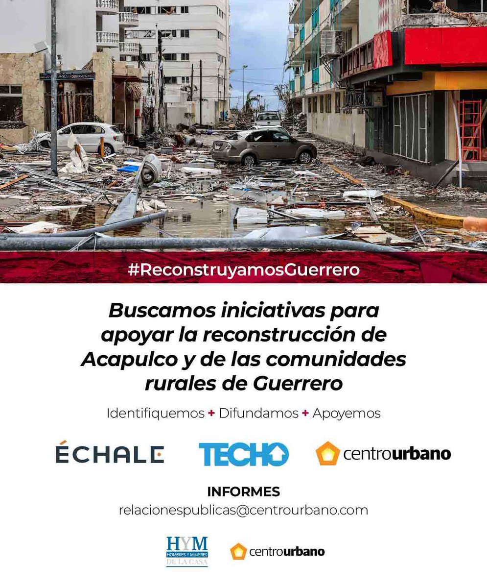 ¡Únete a nosotros en la búsqueda de iniciativas para la reconstrucción de Acapulco!
Sumemos fuerzas 💪
#PasiónÉCHALE #FuerzaAcapulco