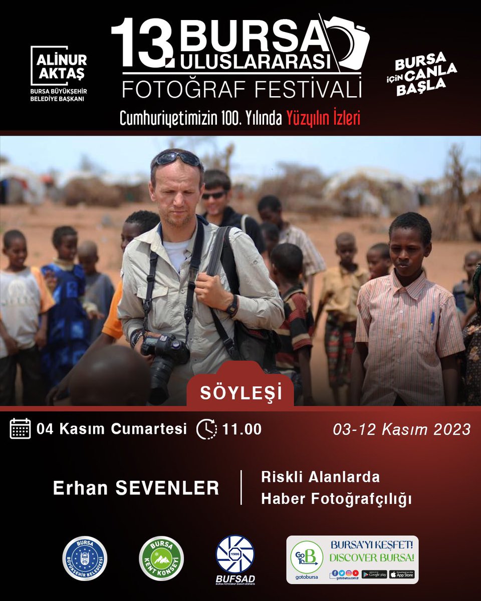 Erhan Sevenler, Riskli Alanlarda Haber Fotoğrafçılığı söyleşisiyle #BursaFotoFest2023’te.

#BursaFotoFest #Yüzyılınİzleri #ErhanSevenler