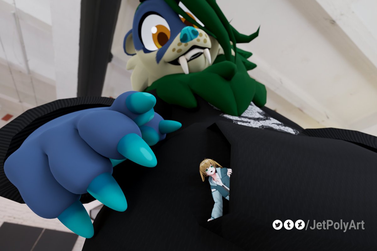 JetPolyArt's tweet photo. Peeking out of friends hoodie pocket.
#Sizetwitter
#sfwgt #gianttiny #gtfluff
#giant #tiny #sizedifference https://t.co/i6MOw1ente